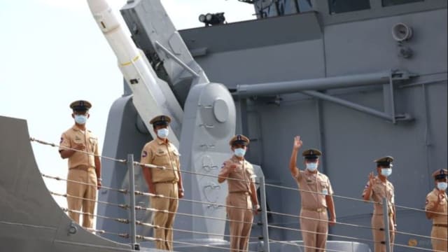 台湾军方发射实弹 驱离中国无人机