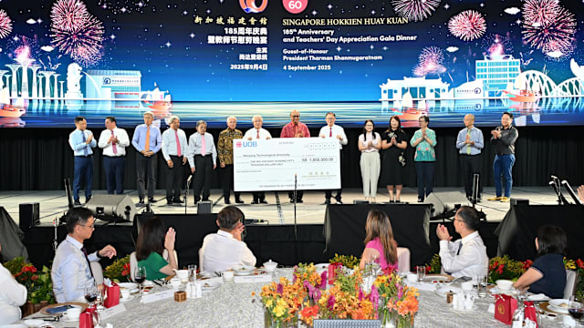 新加坡福建会馆庆祝成立185周年 捐出185万元予南大