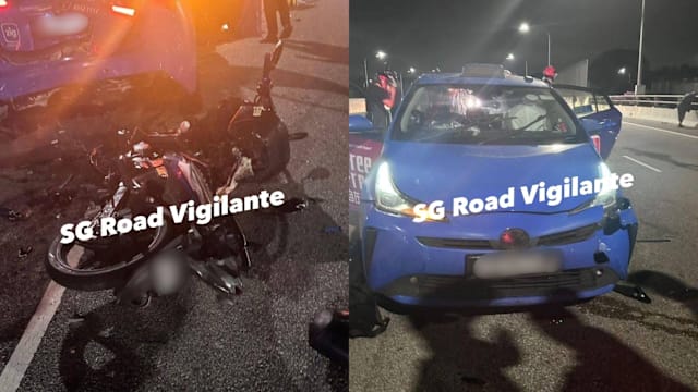 德士与马国摩托车相撞 36岁男骑士当场死亡