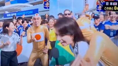 Japanese Fan Who Bear-Hugged Female World Cup Reporter On Live TV Faces Backlash