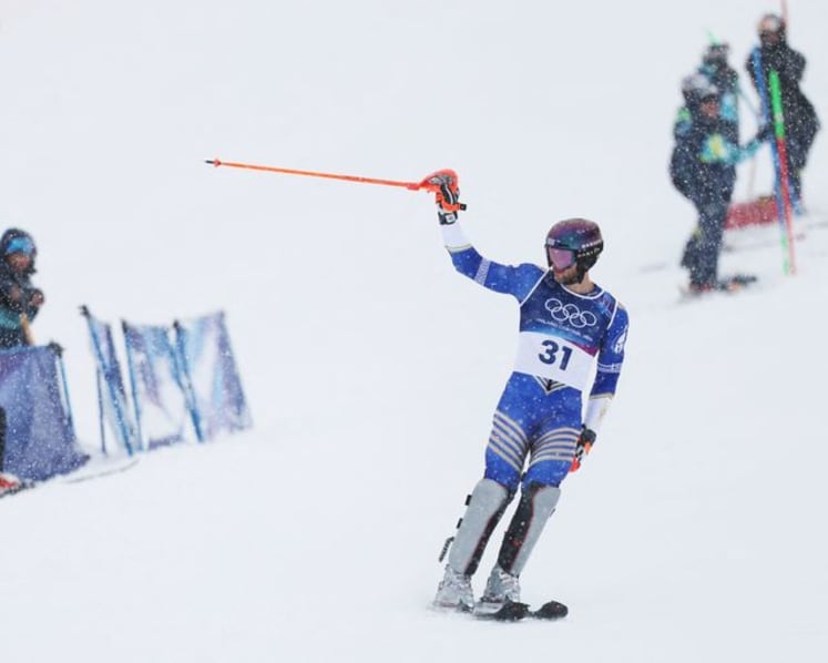 Alpine skiing-Greek Ginnis says bittersweet goodbye with gentle slide down slalom course