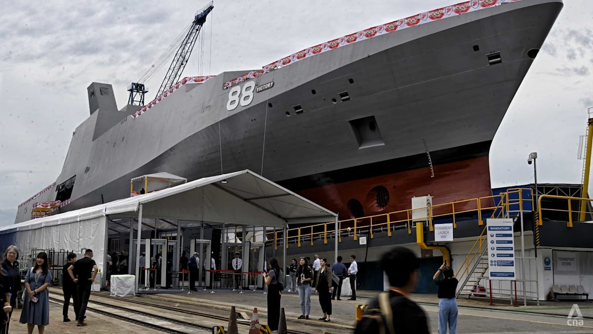 Singapore navy launches first of six ‘motherships’ for unmanned combat