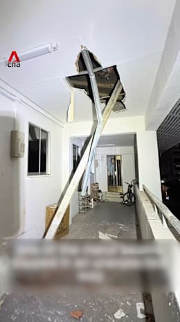 Construction work at Chong Pang City site halted after metal bar crashes into HDB block