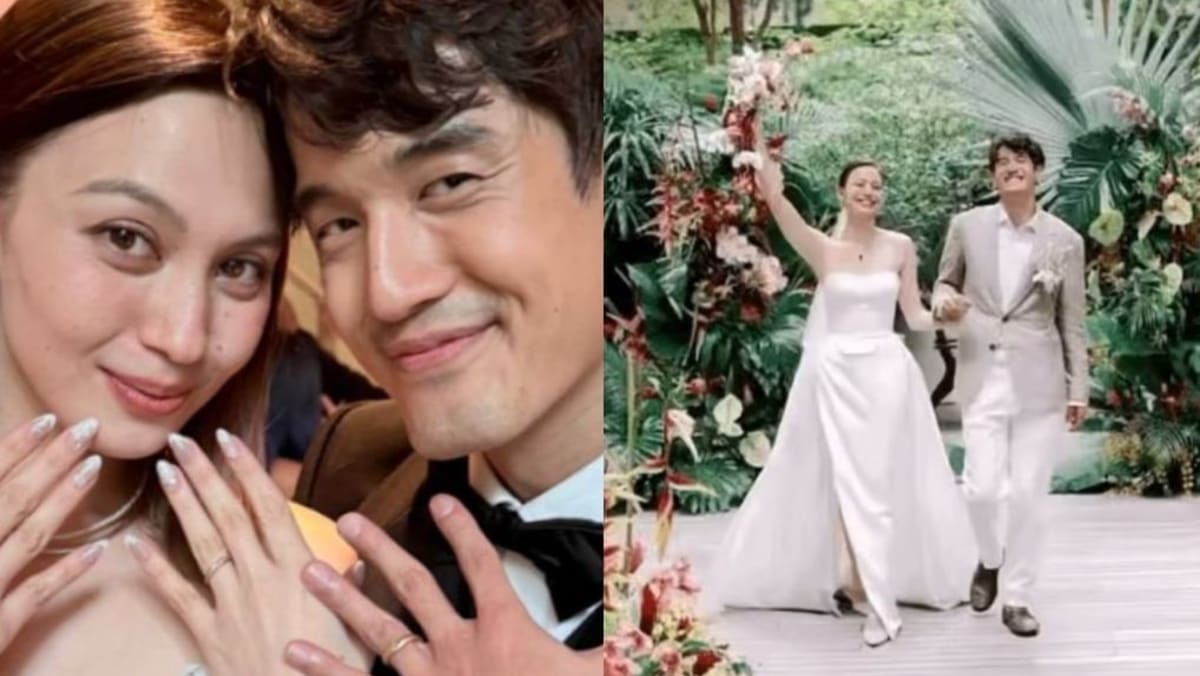 Singer Nathan Hartono and actress Liz Sergeant Tan are married