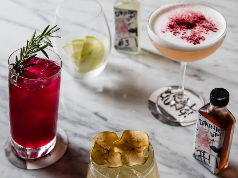 Cocktails at Salted and Hung. From Nov 28 to Dec 5, lifestyle brand Unlisted Collection will donate S$1 for every beverage sold at 14 of its restaurants in Singapore to the TODAY Enable Fund. Photo courtesy Unlisted Collection