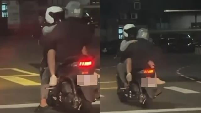 乘客面对骑士反向坐骑 网民批危险驾驶