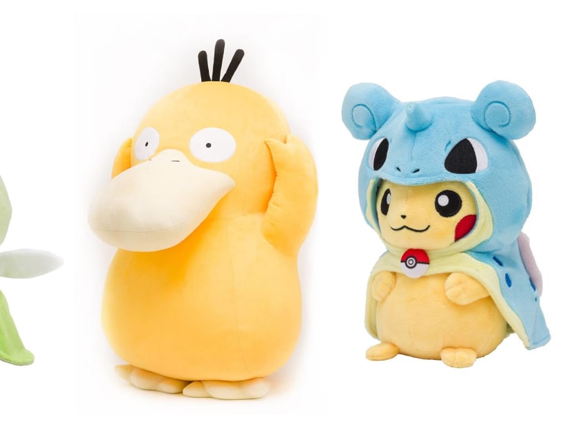 Also, exclusive plushies of Pikachu pretending to be other Pokémon.