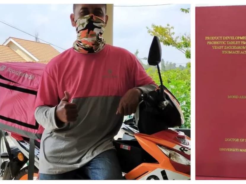 Foodpanda rider Mohd Akmal Azhar from Kuantan said that he received funding to pursue his studies for three years but had to find a job to pay his student bill for his fourth year of study.