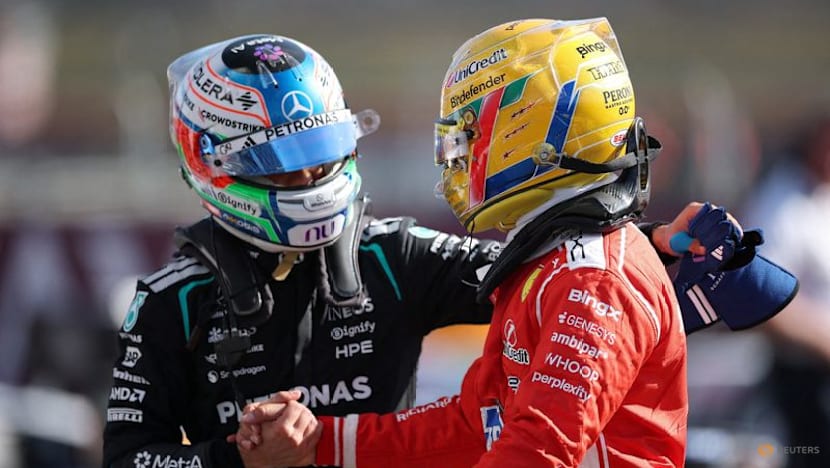 F1 leader Antonelli powers past Hamilton for first sprint win
