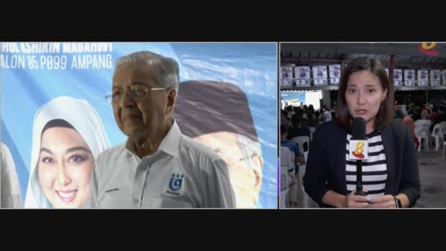 各政党巨头到雪隆一带助选 马哈迪为候选人站台