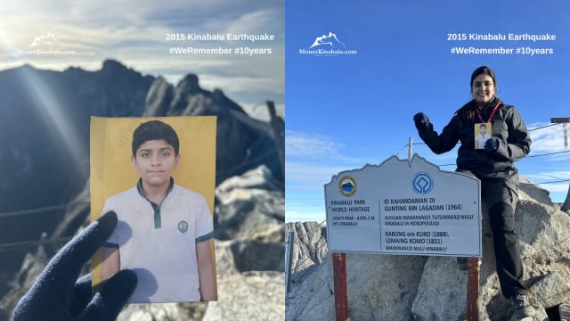 本地男孩沙巴地震中罹难 姐姐十年后代他登顶神山