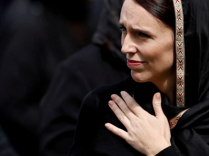 New Zealand's prime minister Jacinda Ardern leaves after Friday prayers at Hagley Park outside Al-Noor mosque in Christchurch, New Zealand on March 22, 2019. New Zealand's prime minister Jacinda Ardern leaves after Friday prayers at Hagley Park outside Al-Noor mosque in Christchurch, New Zealand on March 22, 2019.