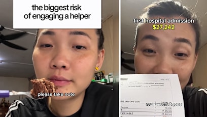 S’pore Mum Hit With $41K Medical Bills After Domestic Helper Suffers Collapsed Lung Twice, Hospitalised For 2 Mths