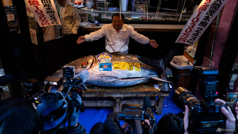 Bluefin tuna sells for record US$3.2 million at year-opening auction at Tokyo fish market