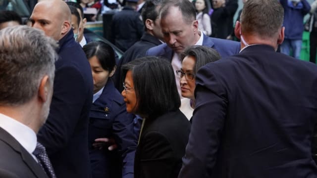 蔡英文抵达纽约 开启十天中美洲行