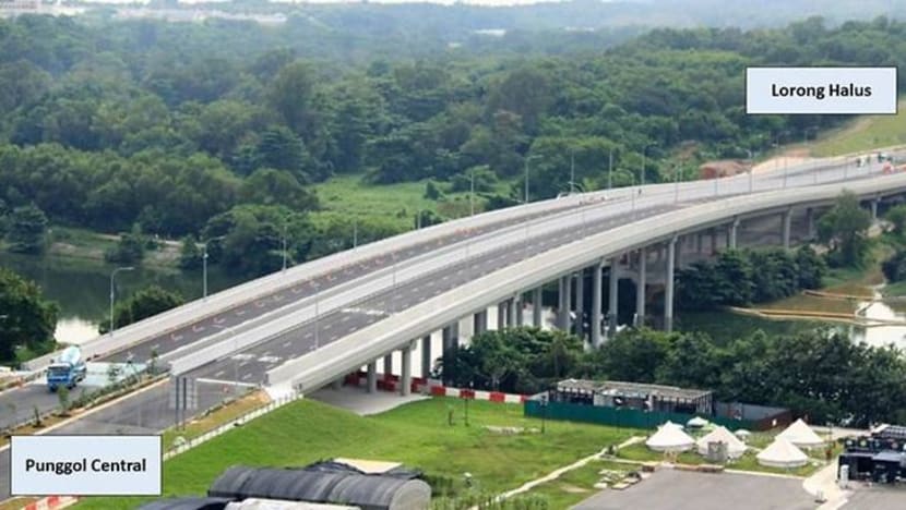 Jalan penghubung baru Punggol dibuka setahun lebih awal