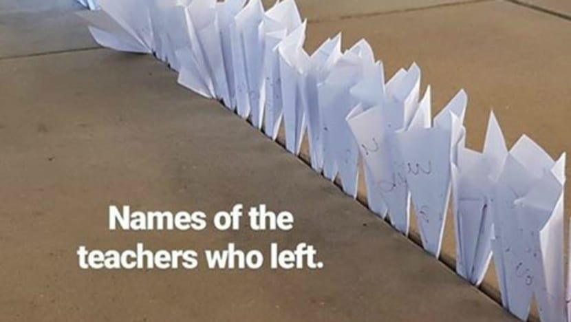 SOTA student’s ‘impromptu’ art installation bearing former teachers’ names removed by school