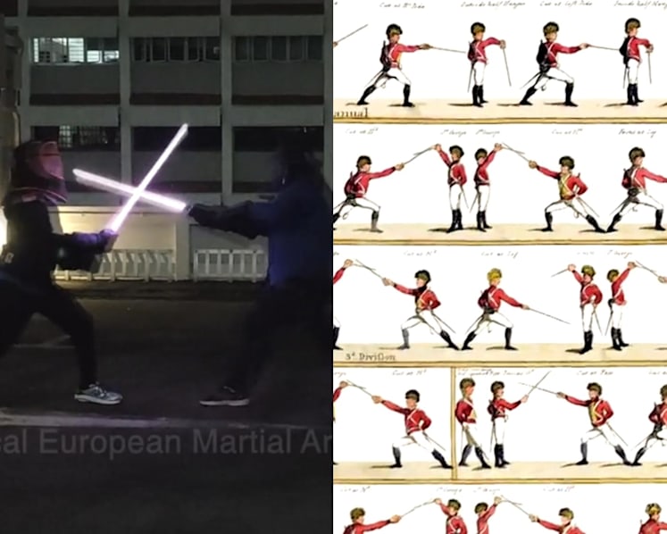 #trending: Pair behind viral light sabre video reveal they are historical sword fighting enthusiasts