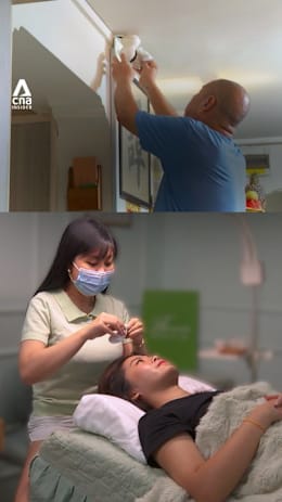 How her family makes room for her home-based beauty salon