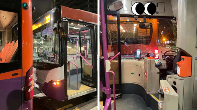 两巴士中峇鲁路相撞 新捷运：正调查事件
