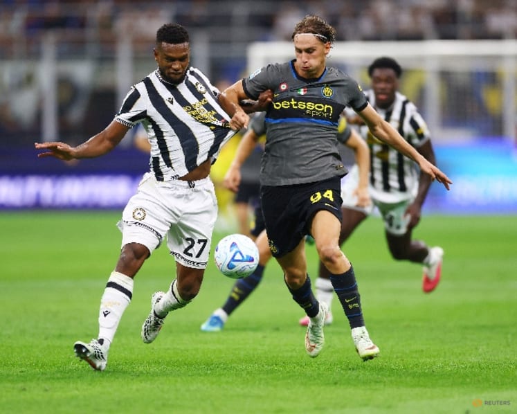 Inter rally past Udinese to stay level with Roma at Serie A summit