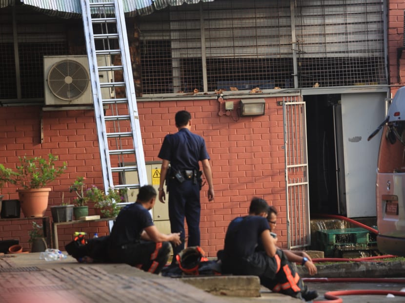 Massive fire put out at Toa Payoh Industrial Park