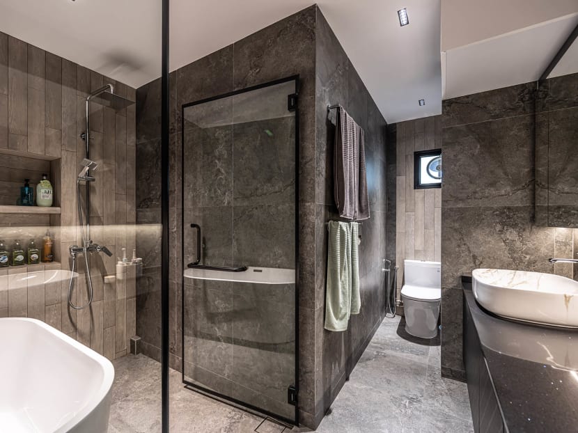 After a S$160,000 reno, maisonette now has a bathroom worthy of a 5-star hotel, swing and a huge walk-in wardrobe