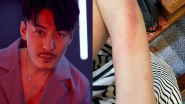中国男星暴打孕妻　跳起来踹全被录