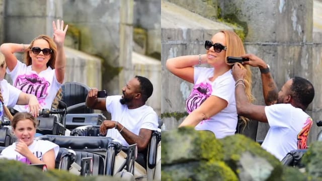 Mariah Carey玩云霄飞车　助理随时帮梳头