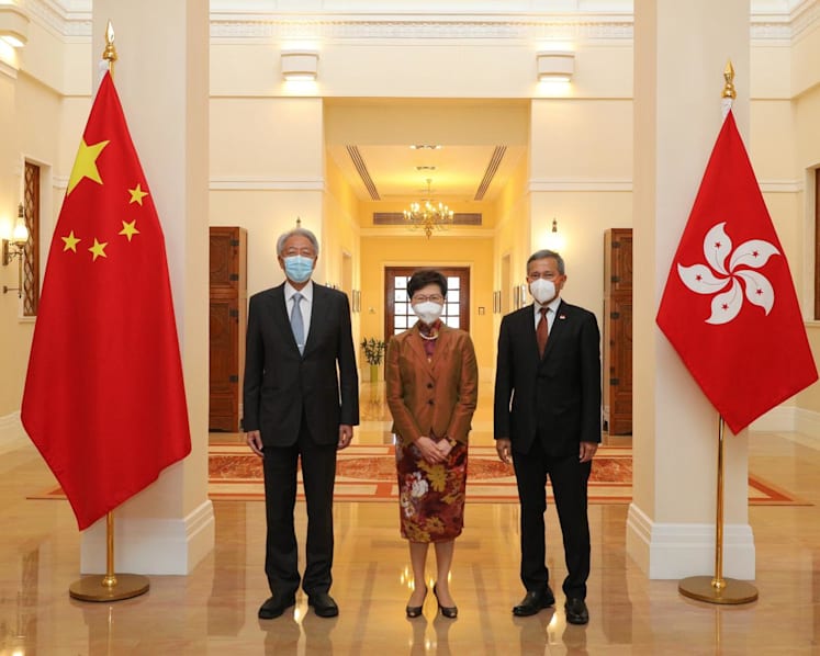 Teo Chee Hean expresses appreciation for outgoing Hong Kong leader Carrie Lam's strong support for Singapore