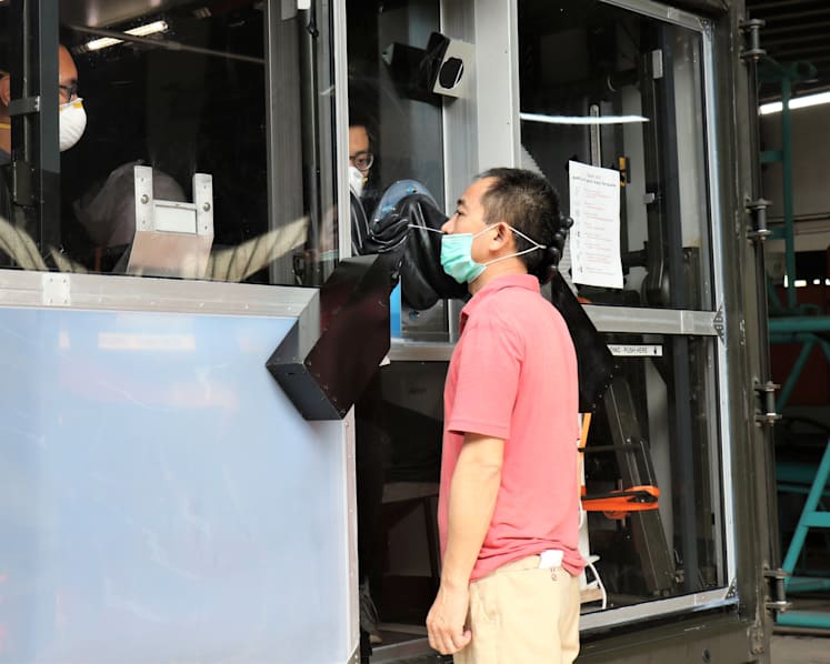 Covid-19: New SAF mobile swab station allows quick, safer testing of migrant workers