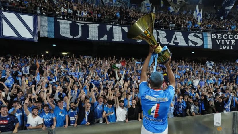 Euphoric Napoli fans flood streets for champions tour by land and sea Euphoric Napoli fans flood streets for champions tour by land and sea