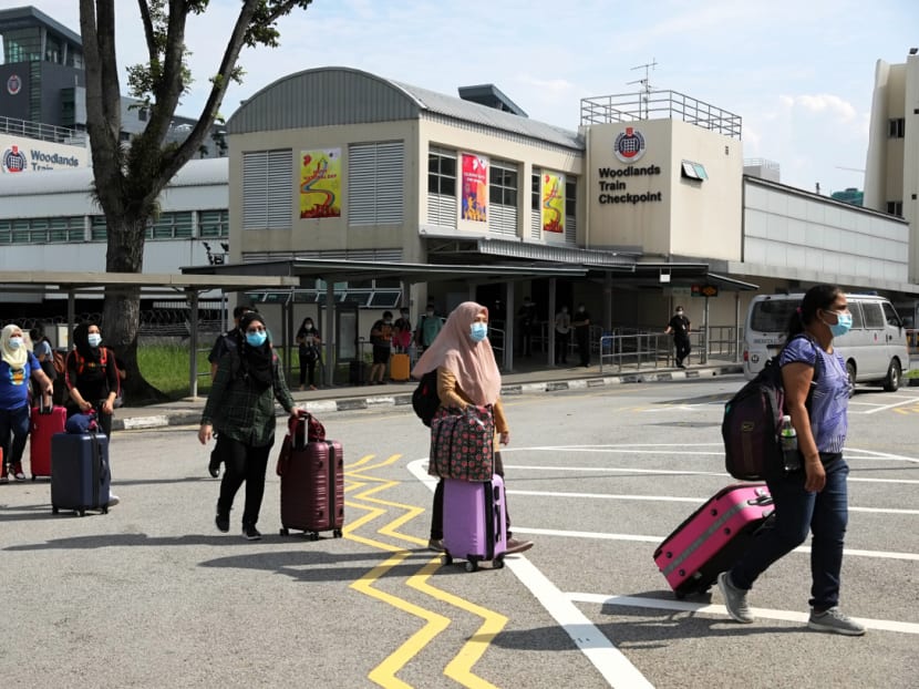 The redevelopment of Woodlands Checkpoint is expected to alleviate traffic congestion and manage a projected increase in traffic volume between Singapore and Malaysia. The redevelopment of Woodlands Checkpoint is expected to alleviate traffic congestion and manage a projected increase in traffic volume between Singapore and Malaysia.