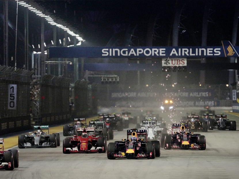 Formula One drivers in action during the Singapore F1 Grand Prix on 20 Sept, 2015. TODAY file photo Formula One drivers in action during the Singapore F1 Grand Prix on 20 Sept, 2015. TODAY file photo