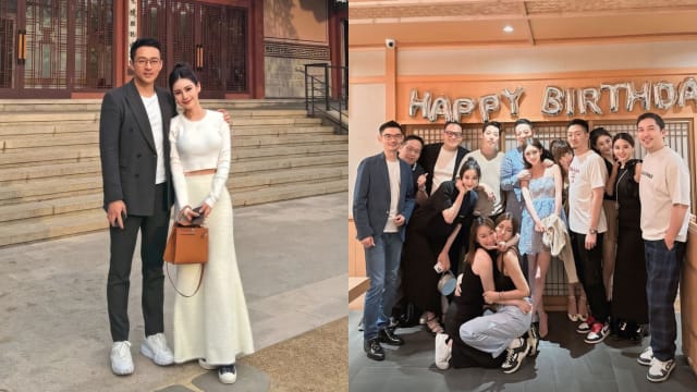 汪小菲与媒人公聚餐庆生　许愿点名爱妻早生贵子