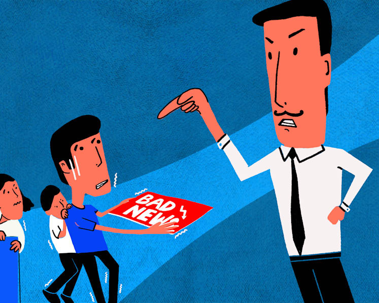 Who is going to tell the boss the bad news?