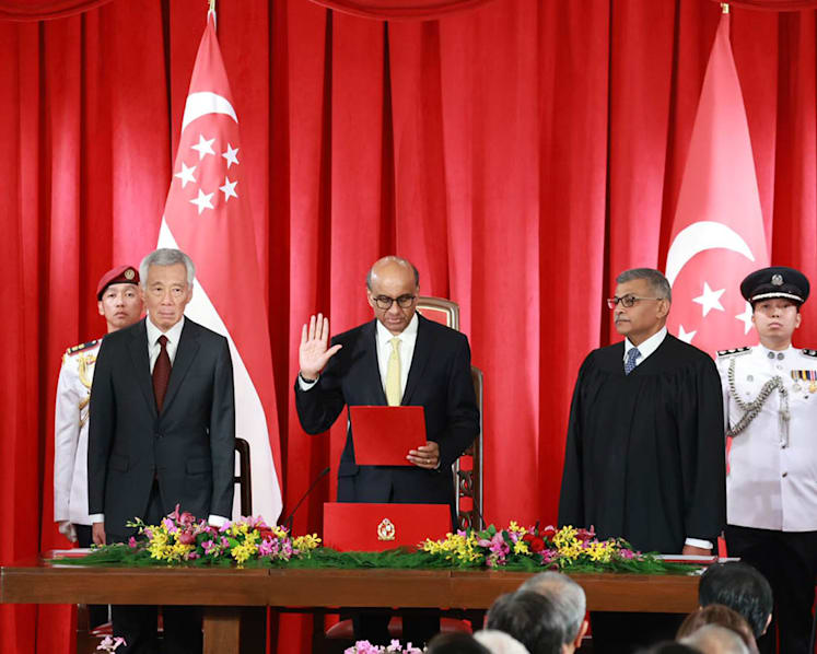 Sworn in as Singapore's 9th President, Tharman pledges to be 'scrupulous and independent' in safeguarding reserves