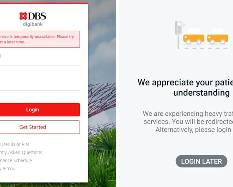 DBS digital banking services, including PayLah!, restored after day-long outage