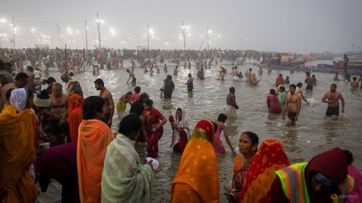 India’s Maha Kumbh festival sees 15 million people take holy dip on first day