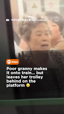 That’s why it’s not good to rush for the train #8dayssg #8dayssgtrending #fypsg #granny #lost 