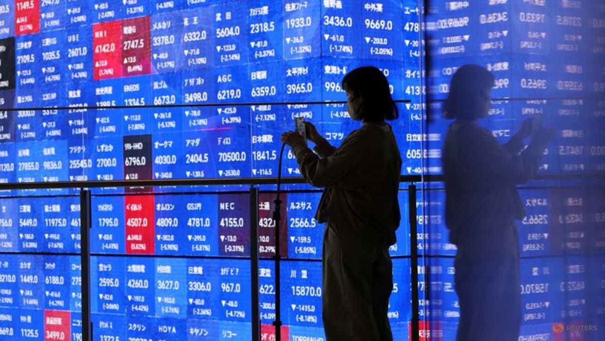 Asian shares track Wall Street higher; Treasury yields near multi-decade highs