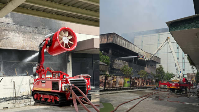 民防部队：淡滨尼工业建筑火势 大致已被扑灭