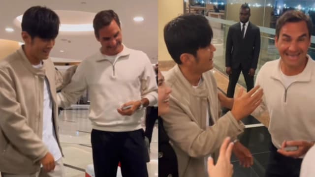 Roger Federer送周杰伦网球拍　周董回敬魔术表演超欢乐