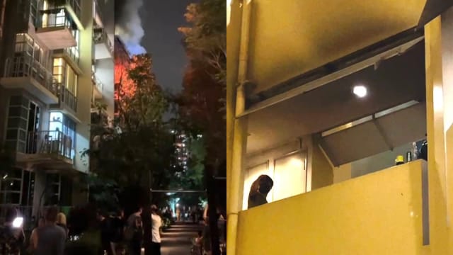 河谷连路公寓单位失火 居民：听到爆炸声