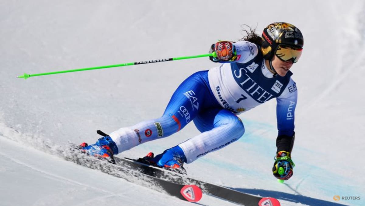 Alpine skiing-Brignone makes a giant return on home snow as fastest Italian