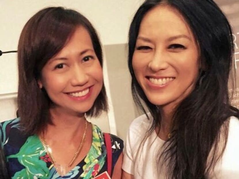 Ana Ow with author Amy Chua. Photo: Ana Ow