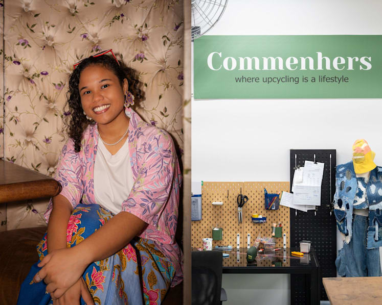 Inspired by her karung guni grandfather, she started Commenhers to make upcycling cool and accessible
