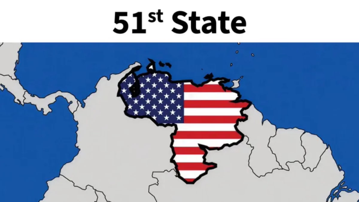 Trump posts graphic of Venezuela as 51st US state