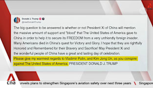 Trump accuses leaders of China, Russia and North Korea of conspiring against US