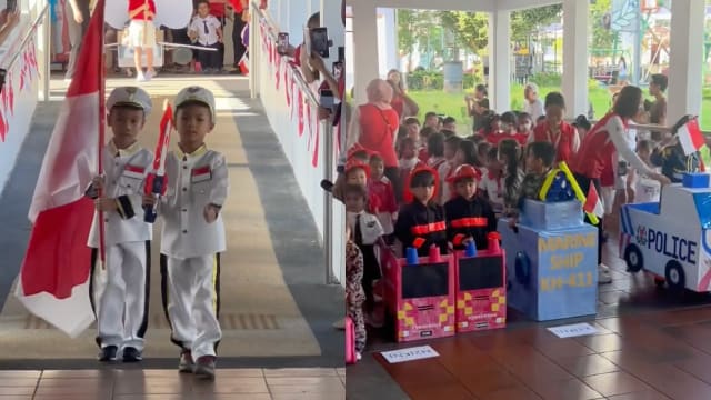 吉丰学前教育中心儿童版“国庆庆典”萌翻网民